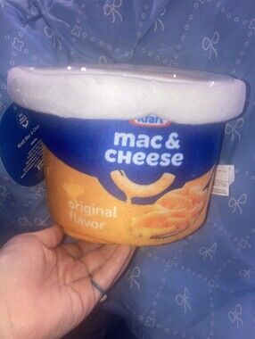 Iscream Kraft Mac & Cheese Easy Mac Plush Sensory Toy 🆕